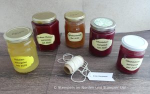 Etiketten für Marmeladengläser